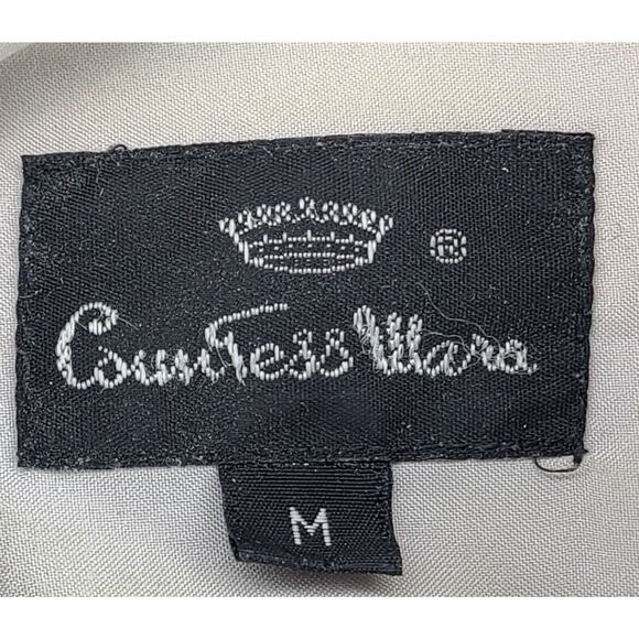 Countess Mara Men's Long Sleeve Beige Dress Shirt Size Medium - Picture 5 of 7